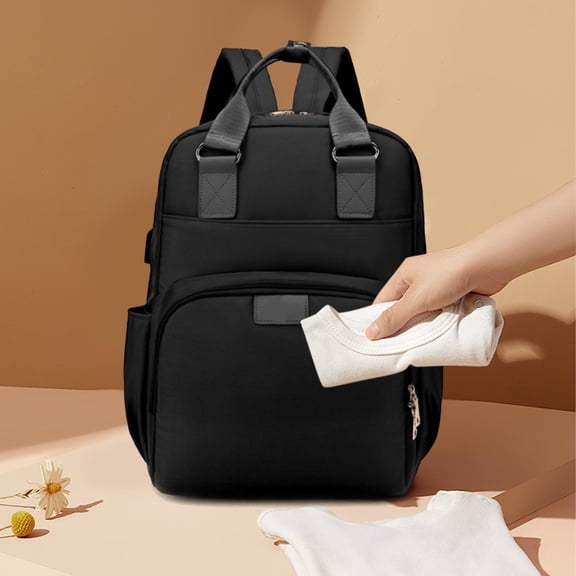 JingChun Dry Wet Separation Multifunctional Milk Storage and Insulation Backpack for Mother and Baby