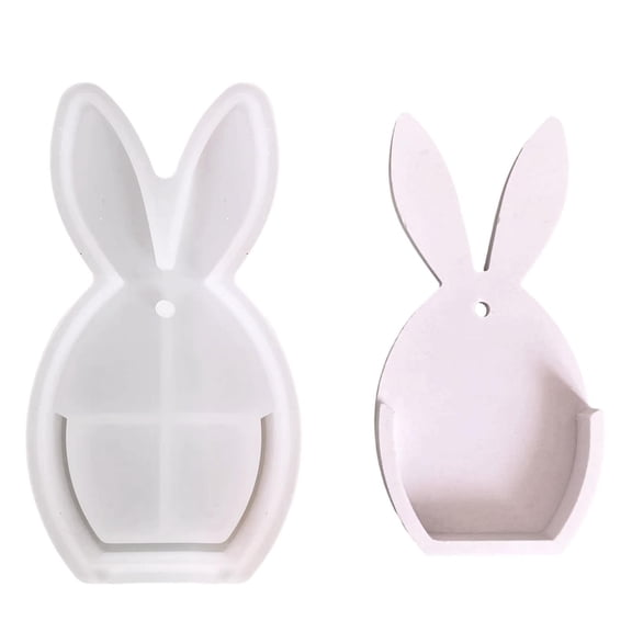 JingChun Clearance Under $2.00 Easter European Style Bunny Combination Decorative Pendant with Plaster Mould Hanging On the Wall for Storage