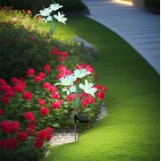 JingChun Clearance Under $2.00 Solar Outdoor Led 4 Head Decorative Light Patio Garden Lamp Waterproof Wiring Free Light