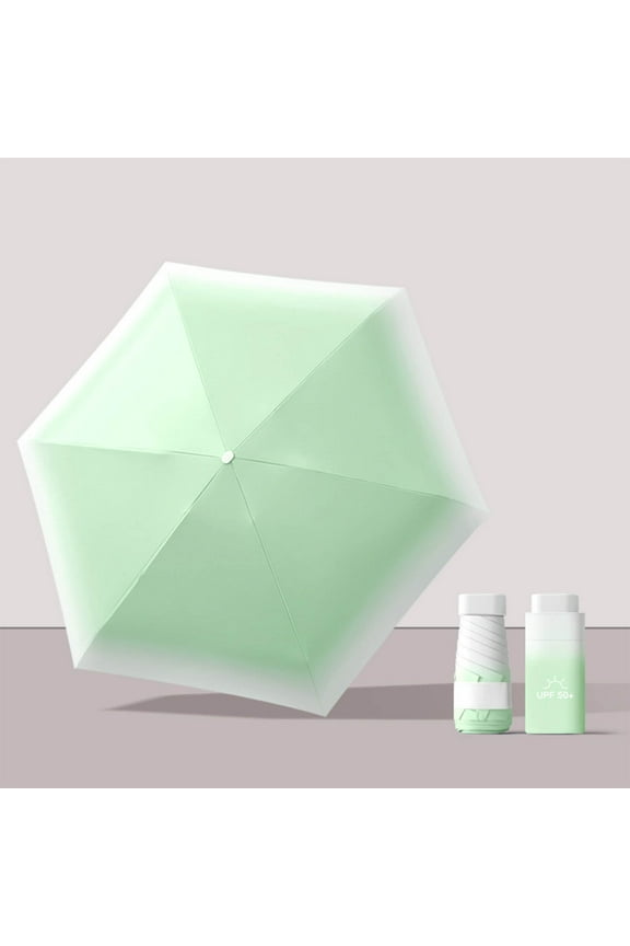 Clearance Under $2.00 Sun Umbrella Manual Mini Sun Umbrella Light Umbrella Compact and Portable