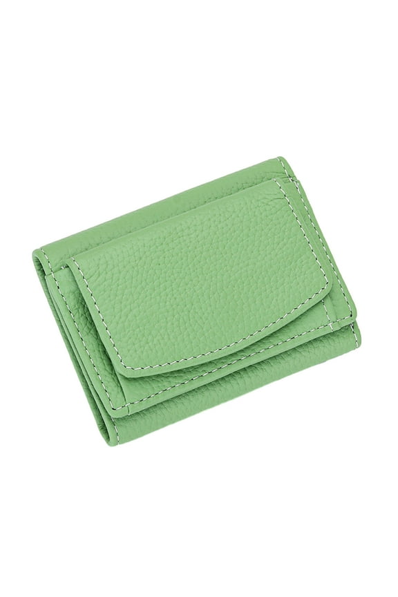 Clearance Women's Ultra-thin Top Layer CowhideWallet Mini Small Wallet