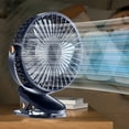 thumbnail image 1 of JingChun Clip Fan, 7 Inch Mini Quiet Desk Fan, USB Rechargeable Battery Operated Clip on Fan, USB Desk Fan, Portable Personal Small Fan for Desk, office, Golf Cart, 1 of 6