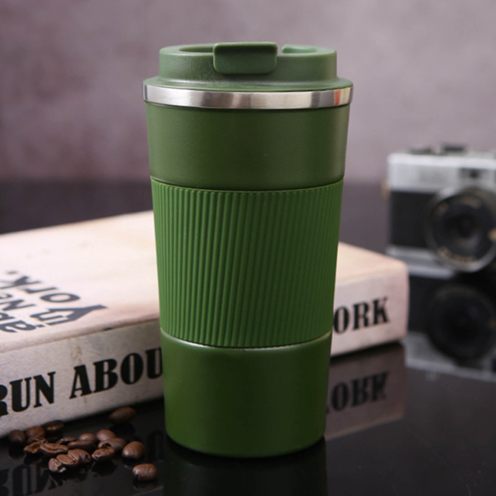 JingChun Coffee Mug Insulated Coffee Travel Mug Spill Proof with Leakproof Lid Vacuum