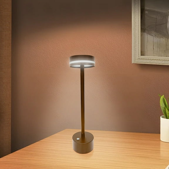 JingChun Cordless LED Table Lamp, Fast Charge chip，Rechargeable Desk Lamps, 3-Levels Brightness LED Metal USB Table Light for Restaurant/Bedroom/Outdoor/Bar/Coffee Shop
