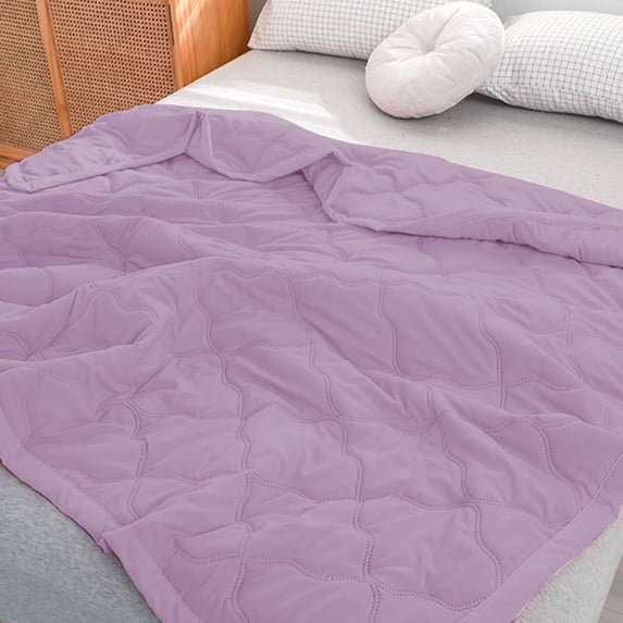 JingChun Cotton Quilt Queen Size, Cozy Lightweight Stitching Bedding Cover for All Season