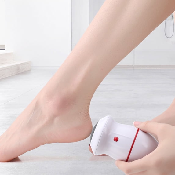 JingChun Electric Foot File for Dead Skin Removal, Featuring a Dander Vacuum Foot Scrubber with 2 Grinding Heads, Callus Remover Kit for Cracked Skin and Calluses