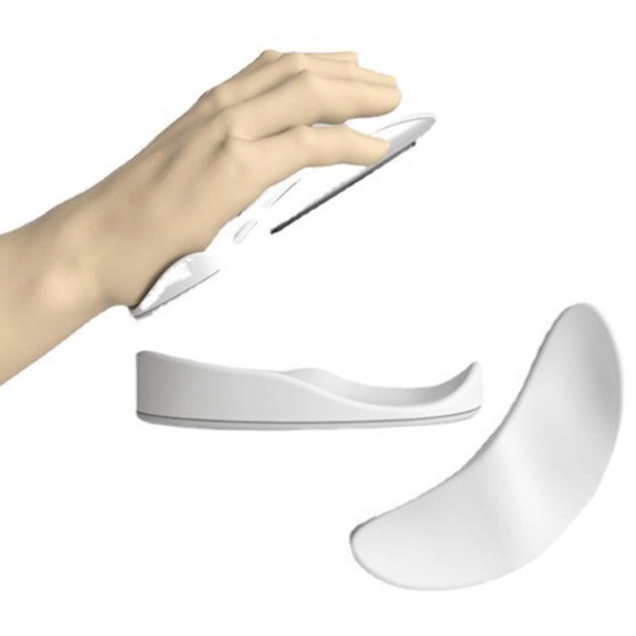 JingChun Ergonomic Mouse Wrist Rest Support,Gliding Wrist Pad Sliding Wrist Palm Rest That Moves with Mouse,Soft Memory Foam Pain Relief & Release Pressure On Hands for office,Gaming