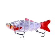 JingChun Fishing Lures, Lifelike Jointed Swimbait for Bass Trout Walleye Crappie Pike, Slow Sinking Segment Swimming Bait Fishing Lures for Freshwater and Saltwater, Fishing Gifts