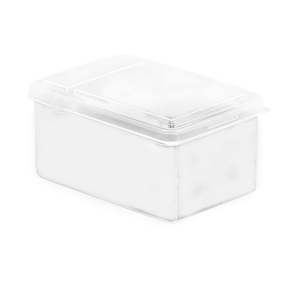 JingChun Food-grade Fridge Organizer, Stackable Refrigerator Organizer Bins with Lids, Transparent Food Storage Container for Vegetables Fruits