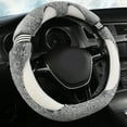 thumbnail image 1 of JingChun Fuzzy Steering Wheel Covers with Anti-Slip Rubber Inner Ring, Universal Fit 14.96 inches for Car,SUV, 1 of 6