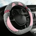 thumbnail image 1 of JingChun Fuzzy Steering Wheel Covers with Anti-Slip Rubber Inner Ring, Universal Fit 14.96 inches for Car,SUV, 1 of 6