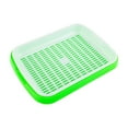 thumbnail image 1 of JingChun Green Seed Sprouter Trays- Soil-Free Cultivation Germination Tray, BPA Free Nursery Tray with Planting Paper for Indoors or Outdoors Sprouting Seeds, Grow Grass, Beans, 1 of 3