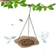 thumbnail image 1 of JingChun Hanging Bird Feeder Tray with Strong Hanging Chains Steel Hanging Platform Bird Feeder Dish, 1 of 5