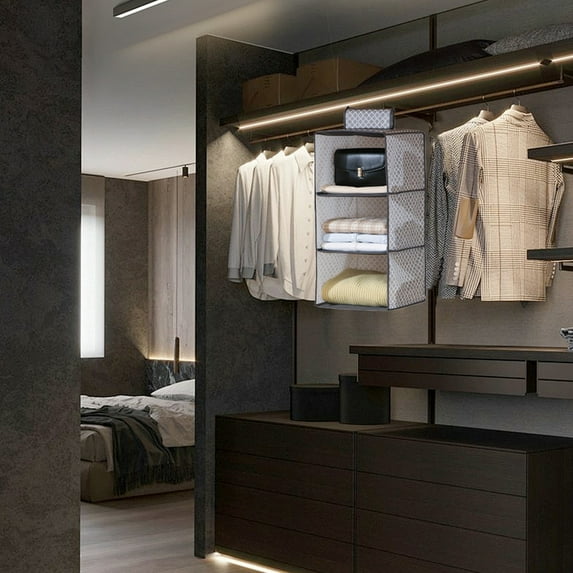 JingChun Hanging Shoe Shelves Hanging Shoe Organizer Holder for Closet Space Saving Hanging Shoe Rack Shoe Hanger Hanging Storage Organizer for Shoes, Hats, Purses, Handbags