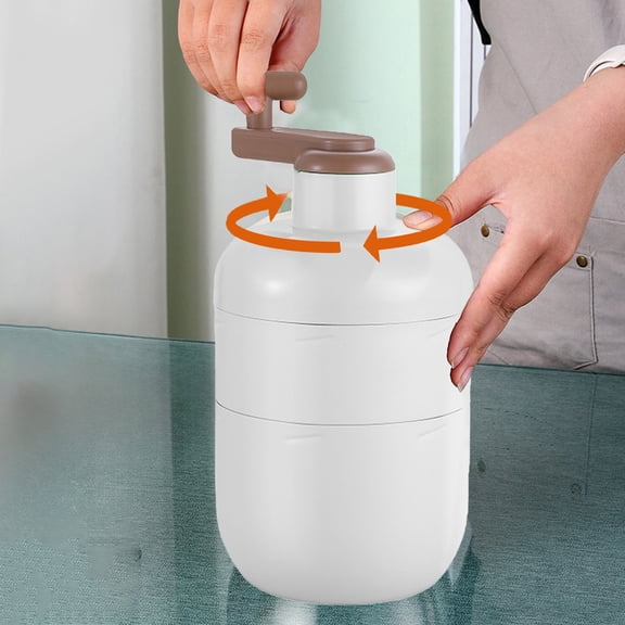 JingChun Ice Crusher Manual Rotary Ice Crusher Small Manual Shaving Ice Machine for Household-Commercial Hand-cranked Ice Crusher Clearance Under $2.00