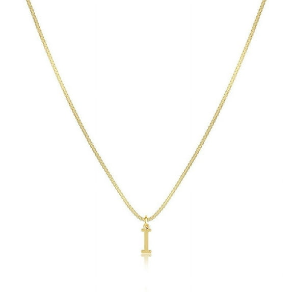 JingChun Initial Necklaces for Women Gold Plated Dainty Letter Necklace Tiny Initial Pendant Name Necklace A-Z Personalized Gift Trendy Jewelry