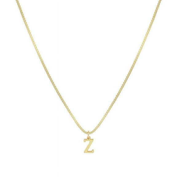 JingChun Initial Necklaces for Women Gold Plated Dainty Letter Necklace Tiny Initial Pendant Name Necklace A-Z Personalized Gift Trendy Jewelry