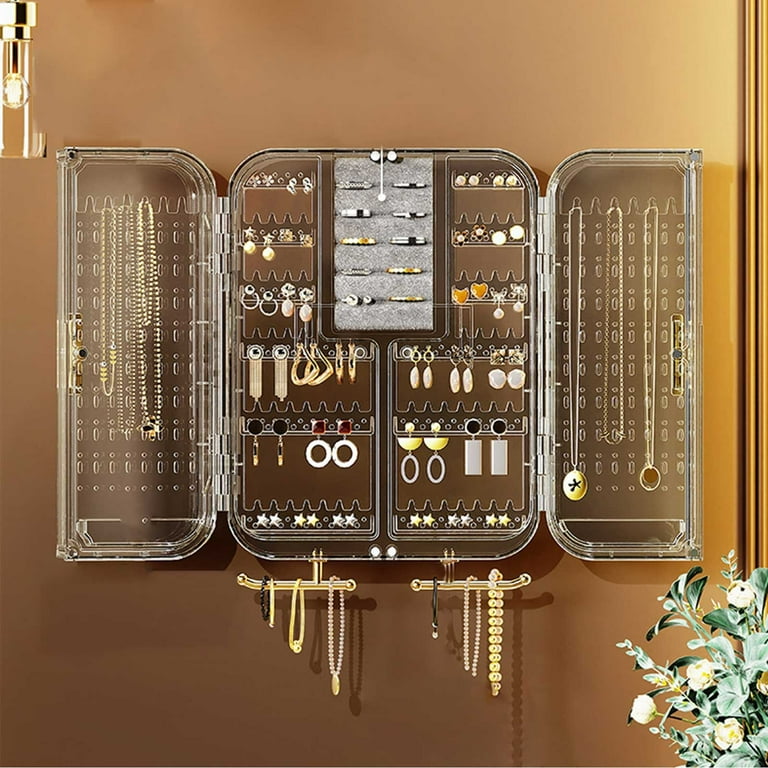 JingChun Jewelry Boxes Organizers Display Cabinet, Bedroom Wall