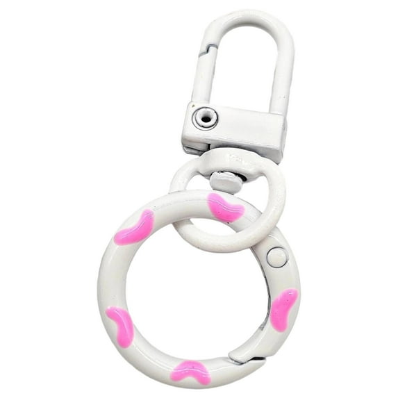 JingChun Kawaii Macaron Color Mini Keychain Charm, Cute and Whimsical Pendant, Colorful Keychain for Women