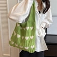 thumbnail image 1 of JingChun Knitted Shoulder Tote Bag Large Crochet Beach Bag Hobo Bag Aesthetic Tote Handbags for Women, 1 of 6