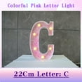 thumbnail image 1 of JingChun LED Marquee Lights, Pink Glitter Alphabet Letters - Battery Powered Night Light, Birthday Party, Wedding, Home Bar Decoration, 1 of 4