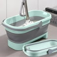 thumbnail image 1 of JingChun Large Collapsible Mop Bucket with Handle for House Cleaning, Space Saving Outdoor Multiuse Foldable Water Pail for Camping, Fishing, RV, 1 of 7