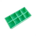 thumbnail image 1 of JingChun Large Silicone Ice Cube Tray Molds, 1-Pack, Food Grade, Flexible, 8 Cavity Easy Release Slow Melting Ice for Whiskey, Cocktails, Gifts & Christmas, 1 of 1
