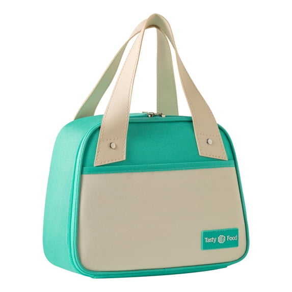 JingChun Lunch Box for Women, Aesthetic Lunch Box, Lunch Bag, Insulated Lunch Bag Waterproof Cooler Bag Lunch Box, Portable Reusable Two-Tone