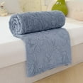 thumbnail image 1 of JingChun Luxury Faux Fur Throw Blanket Cable Jacquard Super Soft Cozy Blankets and Throws Fuzzy Thick Fluffy Plush Warm for Winter Couch Sofa, 39"x59", 1 of 6