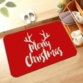 thumbnail image 1 of JingChun Merry Christmas Decorations Red Bathroom Rugs Cute Bath Mat Christmas Bathroom Decor, Bath mats for Bathroom, Non Slip Backing, Machine Washable, Bathtub,15"×23", 1 of 7