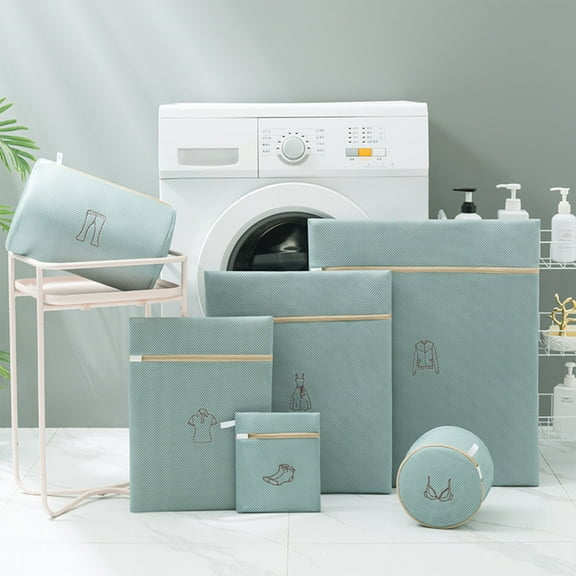 JingChun Mesh Laundry Bag, Durable Laundry Bags with Premium Zipper, 6-Piece Washing Machine Wash Bags for Delicates Blouse, Hosiery, Baby Clothes, Travel Organization Bag