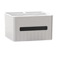 thumbnail image 1 of JingChun Multifunctional Tissue Box Organizer Caddy - Tissue Dispenser with Holder for Tablet, Cell Phone & Keys - Modern Napkin Storage Organizer for Bathroom, Kitchen, or Bedroom, 1 of 2