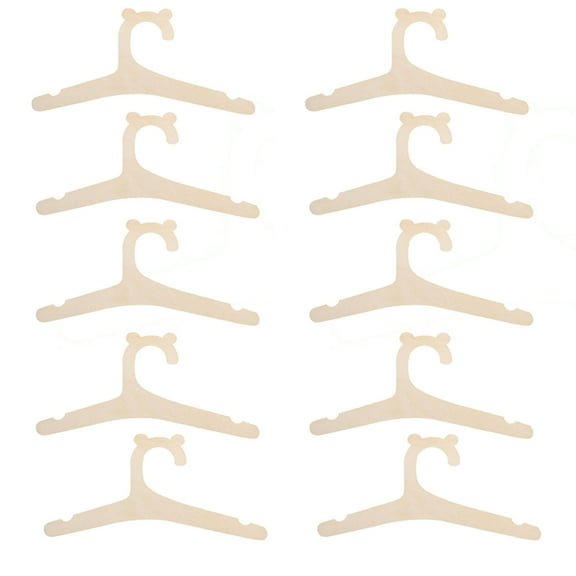 JingChun Newborn Hangers for Baby Clothes ,Baby Children Wooden Hangers for Clothes Hangers - 10 Pcs ,9 inch