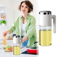 thumbnail image 1 of JingChun Olive Oil Dispenser Bottle for Kitchen Vinegar Dispenser-Leakproof Soy Sauce Dispenser Glass, Olive Oil Dispenser Bottle Non-Drip Spout,Non-Slip Handle for Kitchen Cooking, 1 of 8