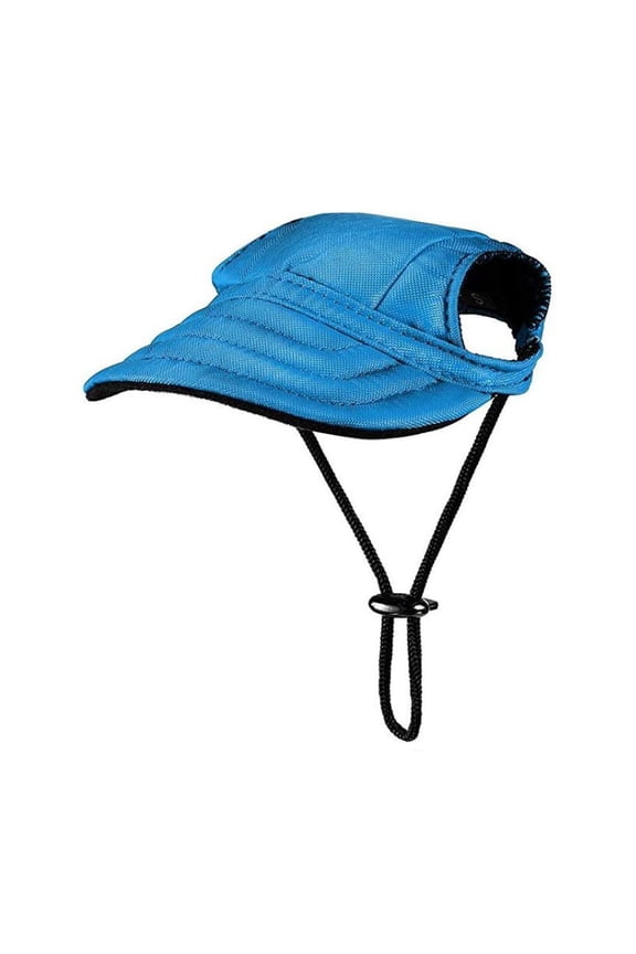 Outdoor Sun Protection Hood for s, Hat Canvas Sun Hat Baseball Cap, Pet Outdoor Sun Protection Visor Hat with Ear Holes and Adjustable Neck Strap