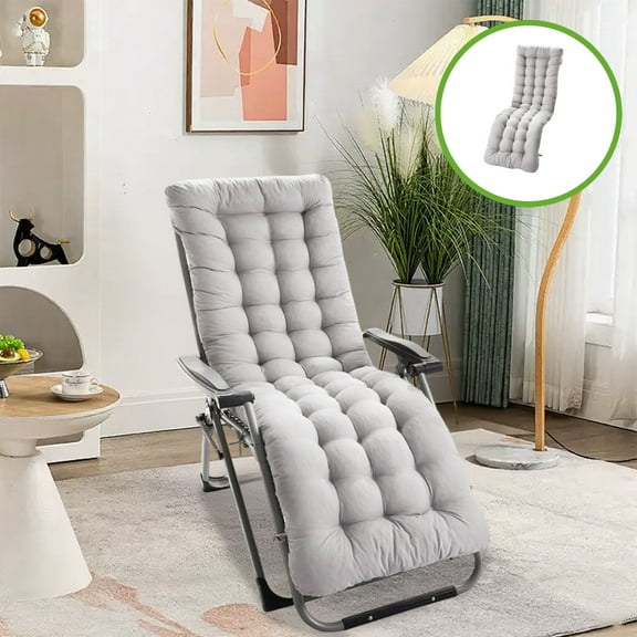 JingChun Patio Chaise Lounger Cushion, Lounge Chair Recliners Chair Cushions, Rocking Chair Sofa Cushion with Ties,Thick Padded Swing Bench Cushion
