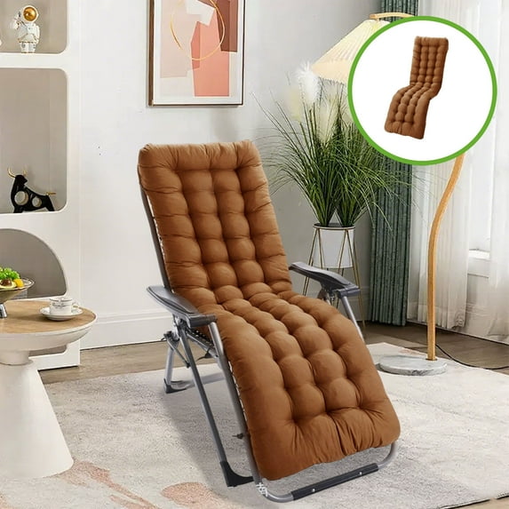 JingChun Patio Chaise Lounger Cushion, Lounge Chair Recliners Chair Cushions, Rocking Chair Sofa Cushion with Ties,Thick Padded Swing Bench Cushion