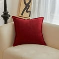 thumbnail image 1 of JingChun Pillow Covers 17x17 Inch with Splicing Super Soft Boho Striped Corduroy Pillow Covers Broadside Decorative Textured Throw Pillows for Fall Couch Cushion Livingroom, 1 of 2