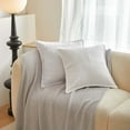 thumbnail image 1 of JingChun Pillow Covers 17x17 Inch with Splicing Super Soft Boho Striped Corduroy Pillow Covers Broadside Decorative Textured Throw Pillows for Fall Couch Cushion Livingroom, 1 of 2