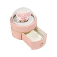 thumbnail image 1 of JingChun Rose Ring Box, Proposal Ring Box, Round Plastic Jewelry Box for Proposal Ring, Ceremony, Valentine's Day, Wedding or Special Occasions, 1 of 6