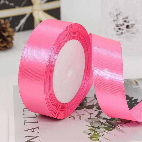 JingChun Satin Ribbon, Solid Fabric Ribbon for Gift Wrapping, Bouquets, Wedding and Festival Christmas Home Decor