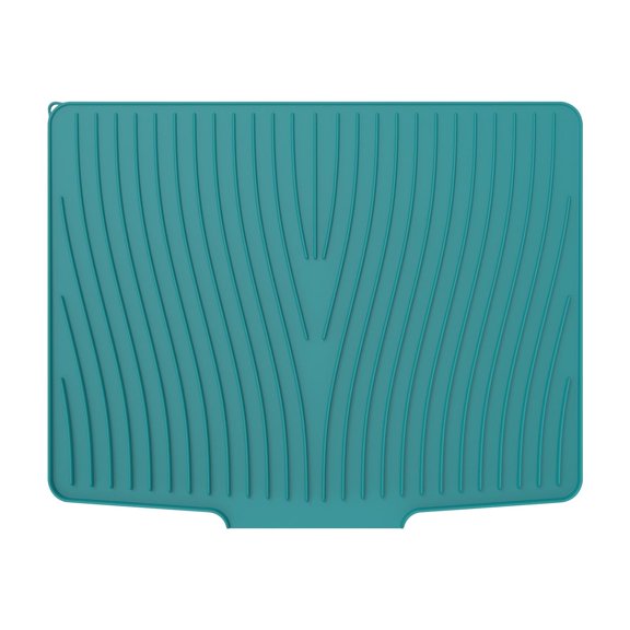 JingChun Silicone Dish Drying Mat for Kitchen Counter, Dish Drying Pad, Non-Slip Drain Pad with Built-in Drain, Heat Resistant Stone Drying Mat