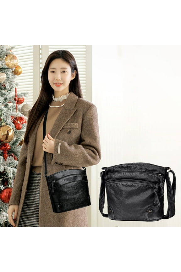 Small Crossbody Bags for Women Real Leather Purse Handbags Crossover Over the Shoulder Pocketbook