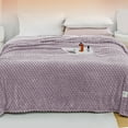 thumbnail image 1 of JingChun Soft Fleece Throw Blanket for Couch Luxury Flannel for Bed Sofa Chair, Plush, Warm and Cozy Blanket with Geometric Grid Design, 1 of 8