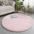 thumbnail image 1 of JingChun Soft Fluffy Round Area Rug, Cozy Plush Shaggy Circle Carpet for Living Room Bedroom Home Décor, 1 of 3