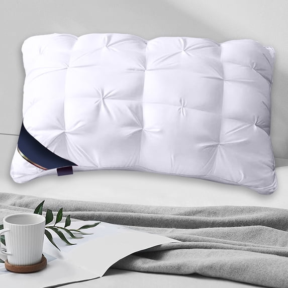 JingChun Soft Pillows Queen Size for Sleeping, Support Bed Pillows, Fluffy Cotton Alternative Pillow, Luxury Hotel Cotton Pillows for Side Sleeping