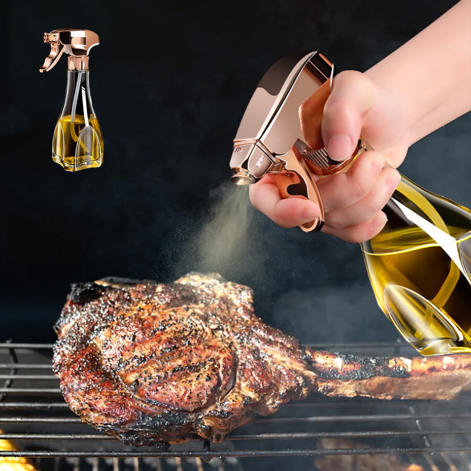 JingChun Spray Bottle, Olive Oil Sprayer for Cooking,Glass Oil Spray