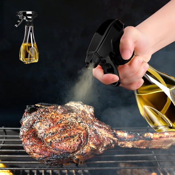 JingChun Spray Bottle, Olive Oil Sprayer for Cooking,Glass Oil Spray Bottle Mister for Air Fryer,Canola Spritzer Bottles for BBQ, Salad, Vinegar,Kitchen Baking, Roasting
