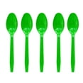 thumbnail image 1 of JingChun St.Patrick's Day Plastic Spoons 10 Count, Green Shamrock Lucky Day Disposable Decoration Dinner Tableware Supplies for Irish Holiday Party, 1 of 3