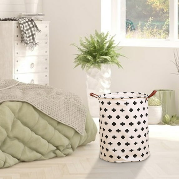 JingChun Storage Basket, Nursery Hamper Canvas Laundry Basket Foldable with Waterproof Large Storage Baskets for Kids Boys and Girls, office, Bedroom, Clothes,Toys